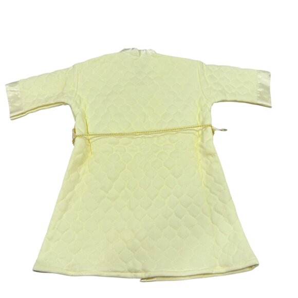 Vintage Baby Quilted Yellow Robe By Cutie Creation NWT - Picture 3 of 4